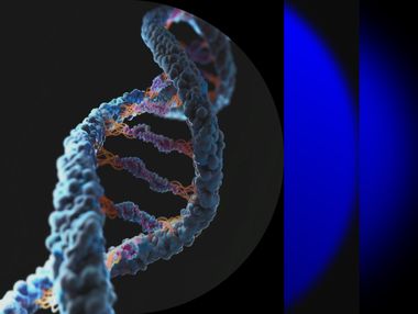 3D illustration of a DNA helix