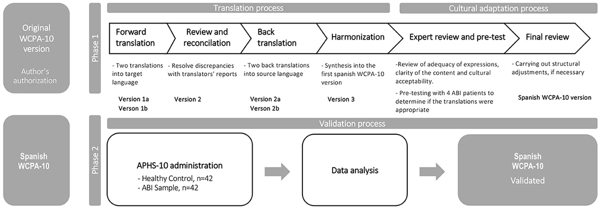 Frontiers Translation cross cultural adaptation and validation of