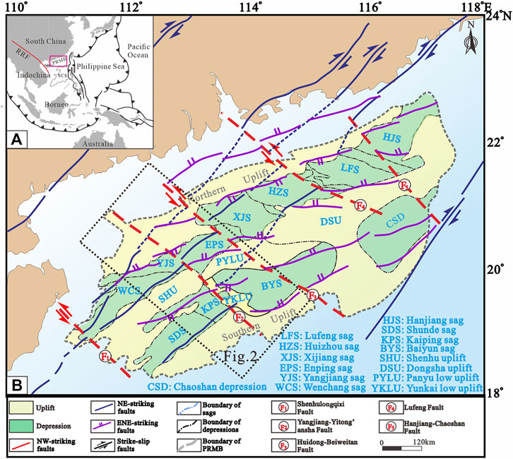 Frontiers | Cenozoic evolution of the Yangjiang-Yitong'ansha