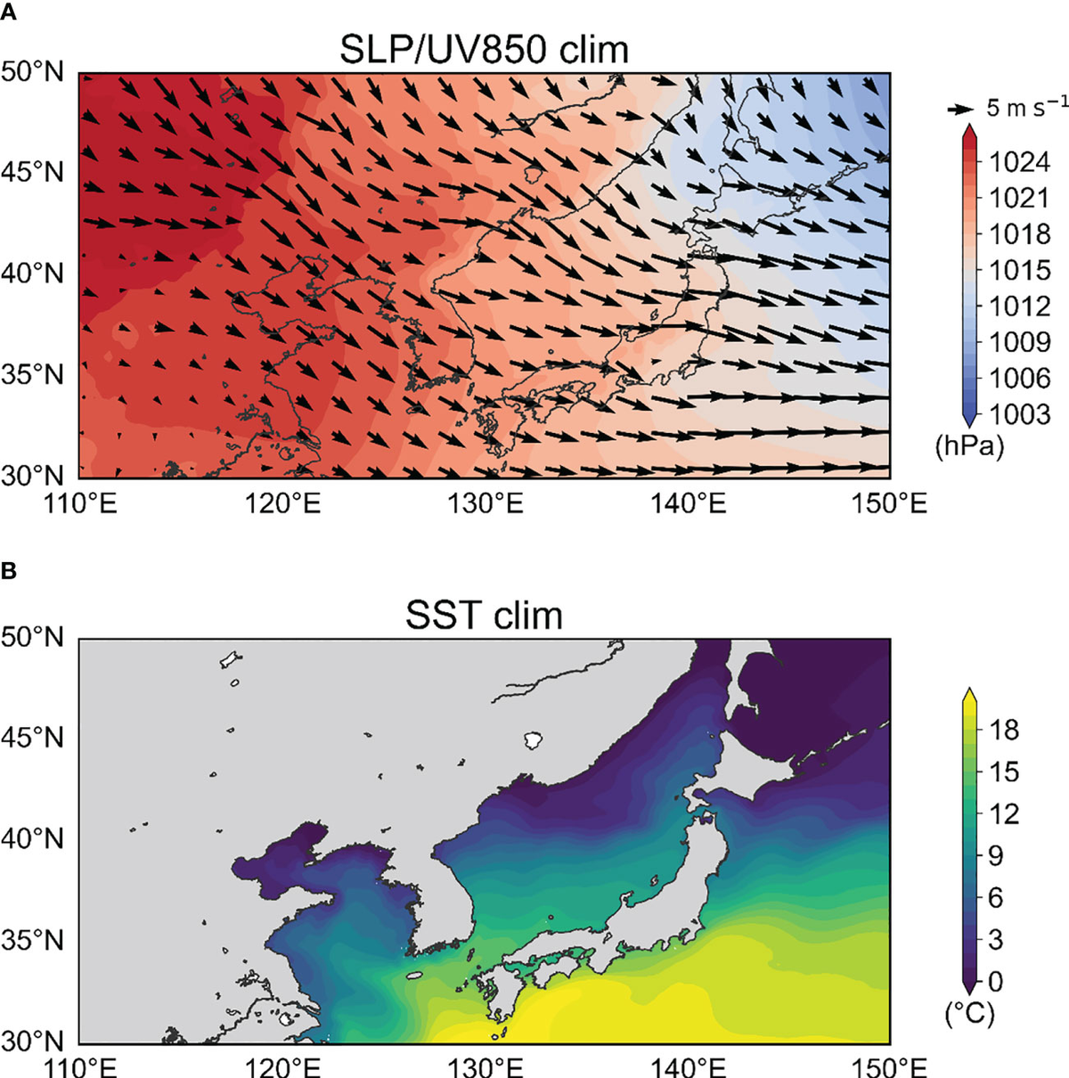 Frontiers | Wintertime sea surface temperature variability