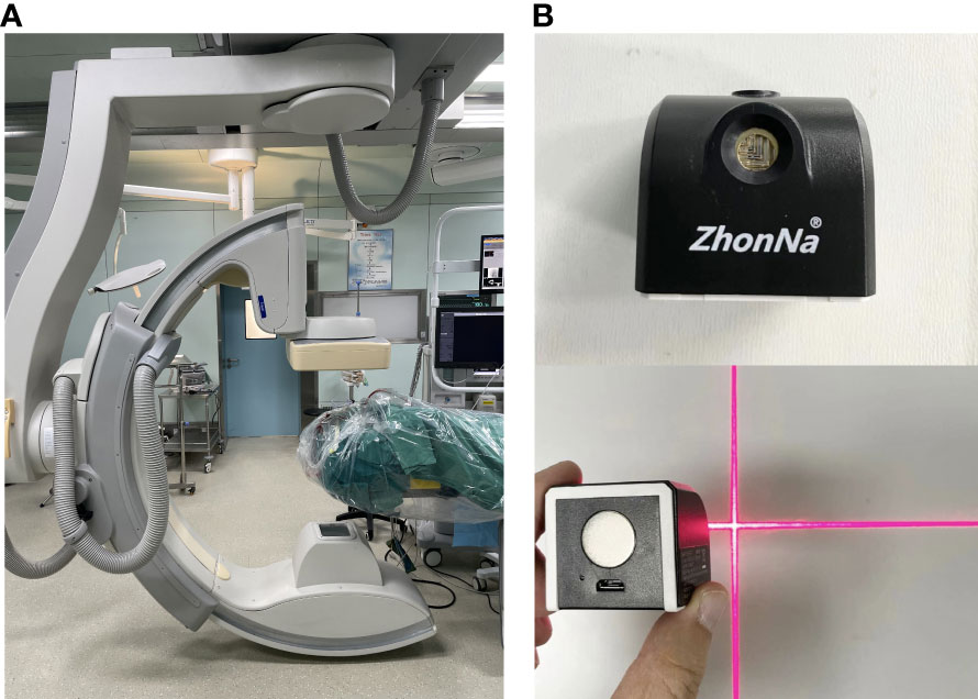 Frontiers | Three-dimensional laser combined with C-arm