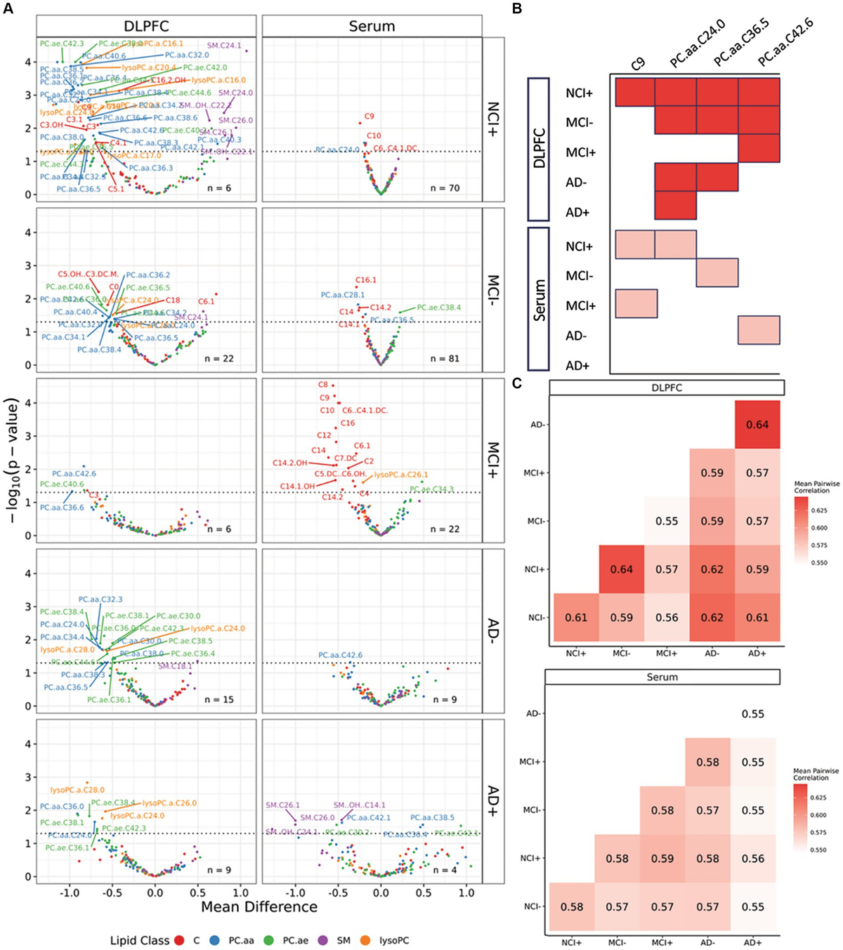 Frontiers | Brain and serum lipidomic profiles implicate