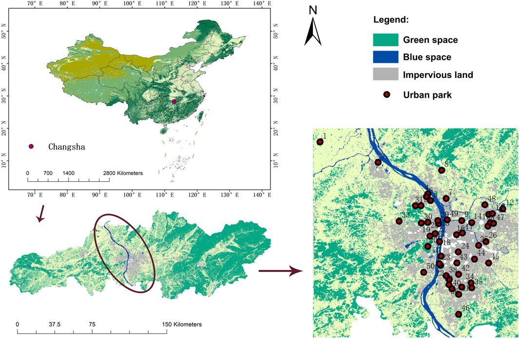 Frontiers | Evaluation on nature-connected environment in