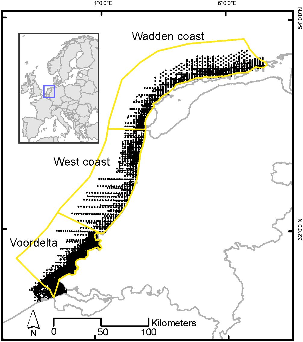 Frontiers | Spatio-temporal analysis of potential factors explaining  fluctuations in population size of Spisula subtruncata in the Dutch North  Sea, image size:1006x1136