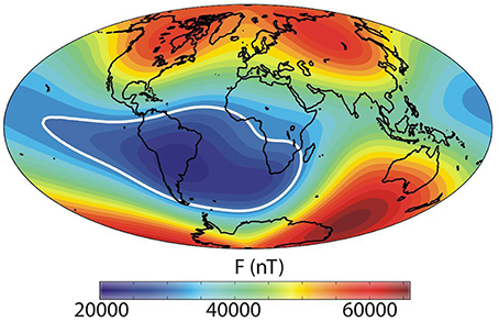 Frontiers | The South Atlantic Anomaly: The Key for a Possible Geomagnetic Reversal