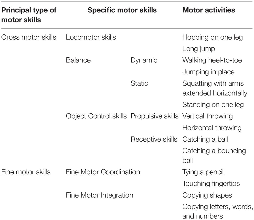 Association Between Preschoolers’ Specific Fine (But Not Gross) Motor Skills and Later Academic Competencies: Educational Implications Association Between Preschoolers’ Specific Fine (But Not Gross) Motor Skills and Later Academic Competencies: Educational Implications