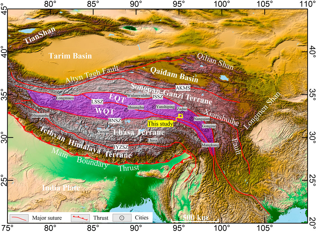 Frontiers | The Early Cretaceous Zaduo Granite, Eastern