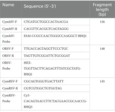 Frontiers | Establishment of a triplex TaqMan quantitative Frontiers | Establishment of a triplex TaqMan quantitative