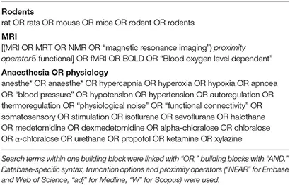 Frontiers | Systematic Review: Anaesthetic Protocols and
