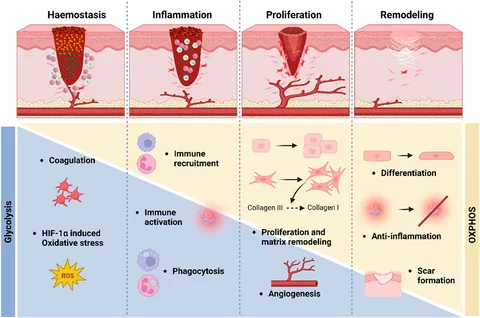Frontiers | Multifaceted roles of mitochondria in wound
