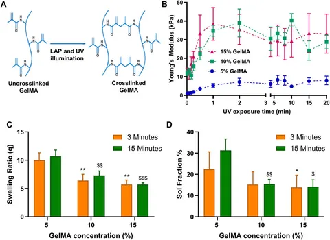 Frontiers | GelMA hydrogel dual photo-crosslinking to dynamically