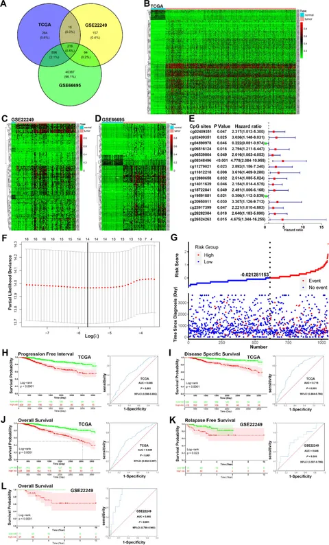 E Frontiers | Development and validation of a 14-CpG DNA